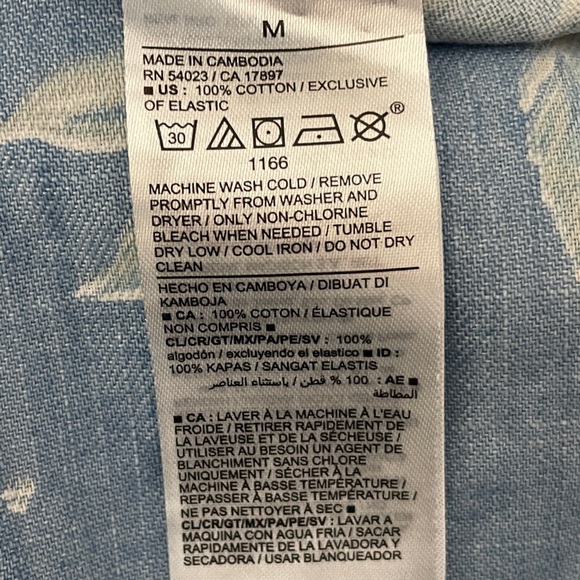 Old Navy Blue Floral Tiered Smocked Midi Dress Medium Flutter Sleeve Cottagecore - Picture 11 of 11